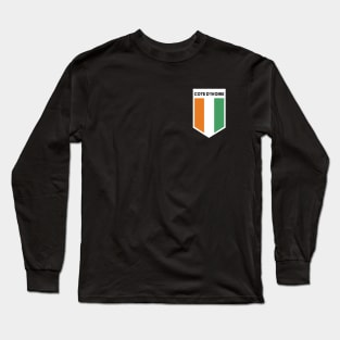 Ivory Coast Flag Emblem Long Sleeve T-Shirt